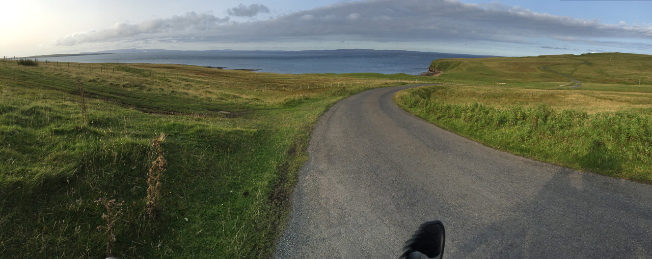 View towards Orkney from near Duncansby Head Lighthouse.
