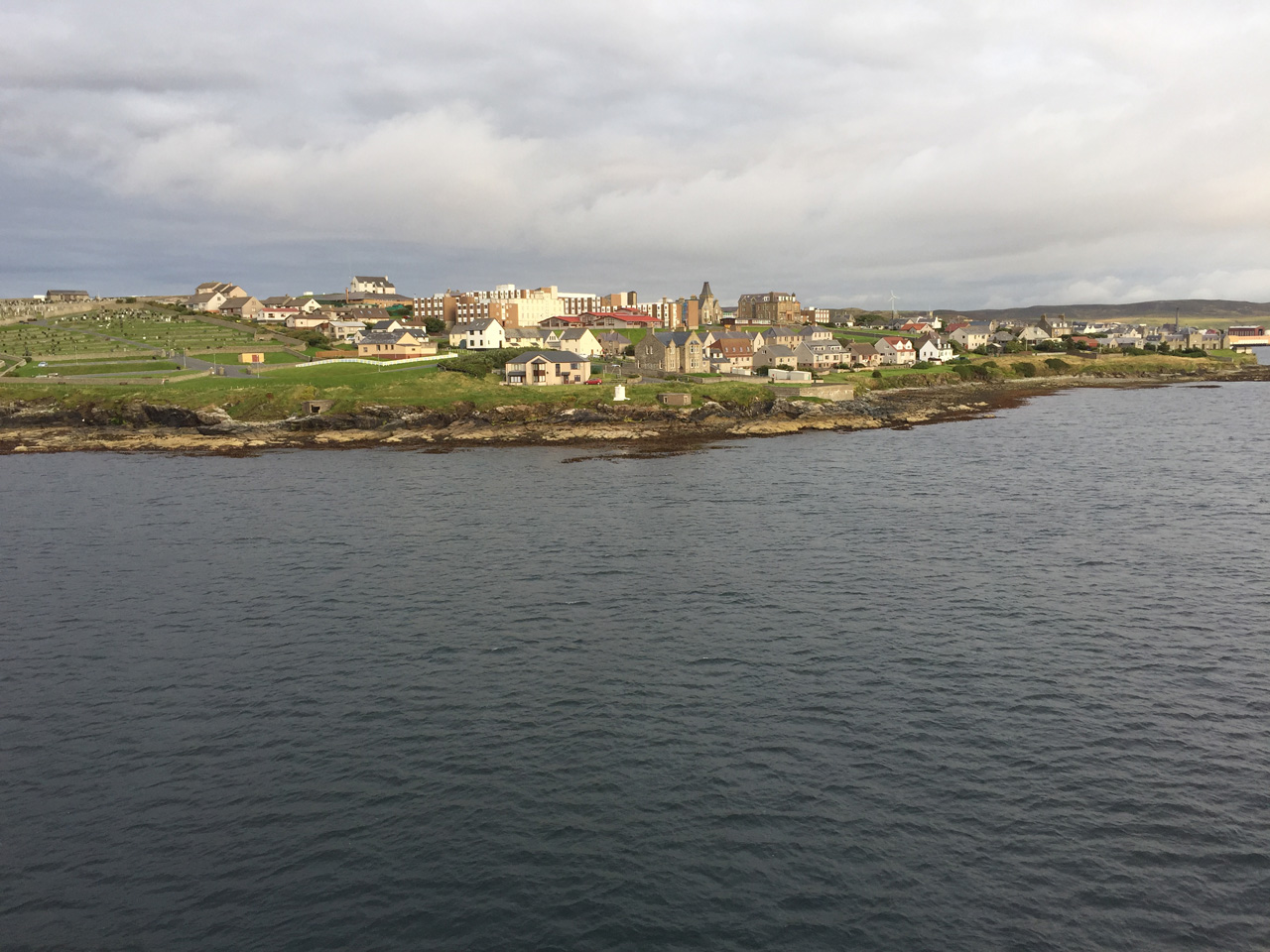Approaching Lerwick, Shetland.